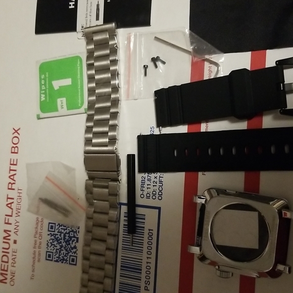 NWT HUALIMEI METAL CASE WITH BAND FOR APPLE WATCH 38MM PROTECTOR TAKEN OUT 4 PIC - Picture 7 of 9